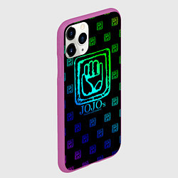 Чехол iPhone 11 Pro матовый JoJo Bizarre Adventure, цвет: 3D-фиолетовый — фото 2
