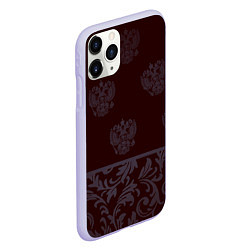 Чехол iPhone 11 Pro матовый Герб, цвет: 3D-светло-сиреневый — фото 2