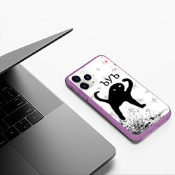 Чехол iPhone 11 Pro матовый ЪУЪ СЪУКА, цвет: 3D-фиолетовый — фото 2