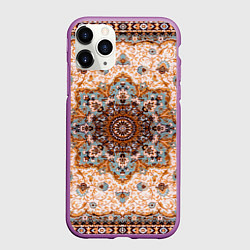Чехол iPhone 11 Pro матовый Старый ковер, цвет: 3D-фиолетовый