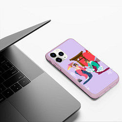 Чехол iPhone 11 Pro матовый Geishas, цвет: 3D-розовый — фото 2