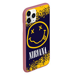 Чехол iPhone 11 Pro матовый NIRVANA НИРВАНА, цвет: 3D-малиновый — фото 2