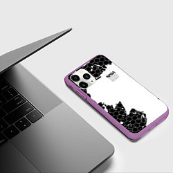 Чехол iPhone 11 Pro матовый NASA, цвет: 3D-фиолетовый — фото 2