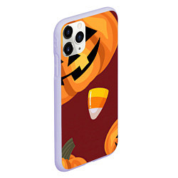 Чехол iPhone 11 Pro матовый Сладкие хэллоуин, цвет: 3D-светло-сиреневый — фото 2