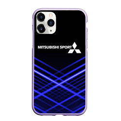 Чехол iPhone 11 Pro матовый MITSUBISHI, цвет: 3D-светло-сиреневый