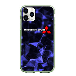 Чехол iPhone 11 Pro матовый MITSUBISHI, цвет: 3D-салатовый