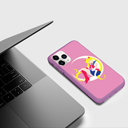 Чехол iPhone 11 Pro матовый Сейлор мун, цвет: 3D-фиолетовый — фото 2