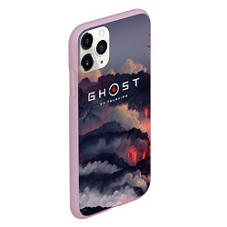 Чехол iPhone 11 Pro матовый Ghost of Tsushima, цвет: 3D-розовый — фото 2