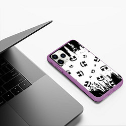 Чехол iPhone 11 Pro матовый MARSHMELLO МАРШМЕЛЛОУ, цвет: 3D-фиолетовый — фото 2