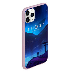 Чехол iPhone 11 Pro матовый Ghost of Tsushima, цвет: 3D-розовый — фото 2