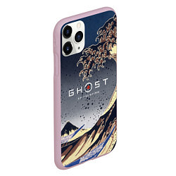 Чехол iPhone 11 Pro матовый Ghost of Tsushima, цвет: 3D-розовый — фото 2