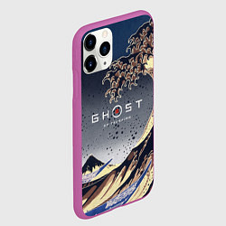 Чехол iPhone 11 Pro матовый Ghost of Tsushima, цвет: 3D-фиолетовый — фото 2