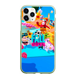 Чехол iPhone 11 Pro матовый FALL GAYS ФОЛЛ ГАЙС, цвет: 3D-салатовый