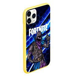 Чехол iPhone 11 Pro матовый FORTNITE RAVEN, цвет: 3D-желтый — фото 2