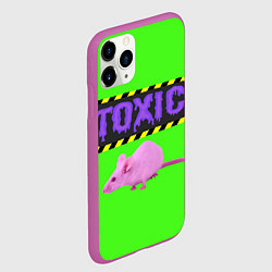 Чехол iPhone 11 Pro матовый Toxic, цвет: 3D-фиолетовый — фото 2