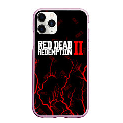 Чехол iPhone 11 Pro матовый RED DEAD REDEMPTION 2, цвет: 3D-розовый