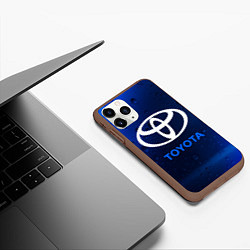 Чехол iPhone 11 Pro матовый TOYOTA ТОЙОТА, цвет: 3D-коричневый — фото 2