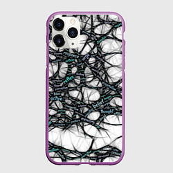 Чехол iPhone 11 Pro матовый NEIROLINK, цвет: 3D-фиолетовый