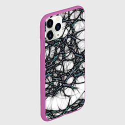Чехол iPhone 11 Pro матовый NEIROLINK, цвет: 3D-фиолетовый — фото 2