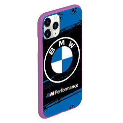 Чехол iPhone 11 Pro матовый BMW БМВ, цвет: 3D-фиолетовый — фото 2