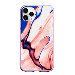 Чехол iPhone 11 Pro матовый Fluid art