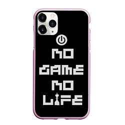 Чехол iPhone 11 Pro матовый NO GAME NO LIFE, цвет: 3D-розовый