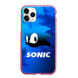 Чехол iPhone 11 Pro матовый СОНИК SONIC, цвет: 3D-малиновый