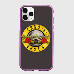 Чехол iPhone 11 Pro матовый Guns n Roses