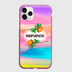 Чехол iPhone 11 Pro матовый Маргарита, цвет: 3D-малиновый