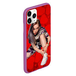 Чехол iPhone 11 Pro матовый Billie Eilish Билли Айлиш, цвет: 3D-фиолетовый — фото 2