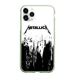 Чехол iPhone 11 Pro матовый METALLICA МЕТАЛЛИКА, цвет: 3D-салатовый