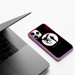 Чехол iPhone 11 Pro матовый Death Note, цвет: 3D-фиолетовый — фото 2