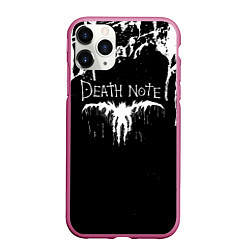Чехол iPhone 11 Pro матовый Death Note, цвет: 3D-малиновый