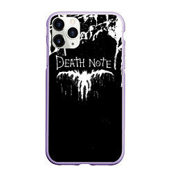 Чехол iPhone 11 Pro матовый Death Note, цвет: 3D-светло-сиреневый