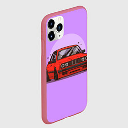 Чехол iPhone 11 Pro матовый БМВ Пандем, цвет: 3D-малиновый — фото 2