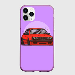 Чехол iPhone 11 Pro матовый БМВ Пандем, цвет: 3D-фиолетовый