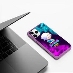 Чехол iPhone 11 Pro матовый BRAWL STARS COLETTE КОЛЕТТ, цвет: 3D-фиолетовый — фото 2