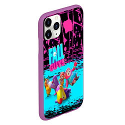 Чехол iPhone 11 Pro матовый Fall Guys, цвет: 3D-фиолетовый — фото 2
