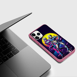 Чехол iPhone 11 Pro матовый JoJo’s Bizarre Adventure, цвет: 3D-малиновый — фото 2
