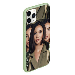 Чехол iPhone 11 Pro матовый Ольга Бузова, цвет: 3D-салатовый — фото 2