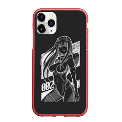 Чехол iPhone 11 Pro матовый ZeroTwo Darling in the Franx