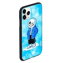 Чехол iPhone 11 Pro матовый UNDERTALE, цвет: 3D-черный — фото 2