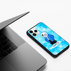 Чехол iPhone 11 Pro матовый UNDERTALE, цвет: 3D-черный — фото 2