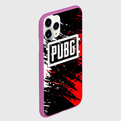 Чехол iPhone 11 Pro матовый PUBG, цвет: 3D-фиолетовый — фото 2
