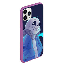 Чехол iPhone 11 Pro матовый UNDERTALE, цвет: 3D-фиолетовый — фото 2