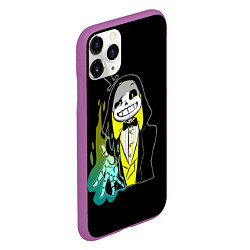 Чехол iPhone 11 Pro матовый UNDERTALE, цвет: 3D-фиолетовый — фото 2