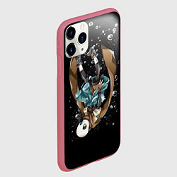 Чехол iPhone 11 Pro матовый UNDERTALE, цвет: 3D-малиновый — фото 2