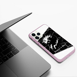 Чехол iPhone 11 Pro матовый КОРОЛЬ И ШУТ, цвет: 3D-розовый — фото 2