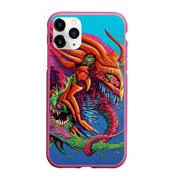 Чехол iPhone 11 Pro матовый HyperBeast, цвет: 3D-малиновый