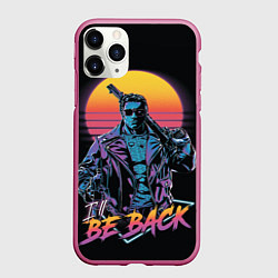 Чехол iPhone 11 Pro матовый I WILL BE BACK TERMINATOR, цвет: 3D-малиновый